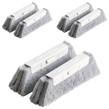 U-mop 刮鏟窗溝刷 替換刷頭 13.5 x 4.2cm 130g 2個  灰色  3組