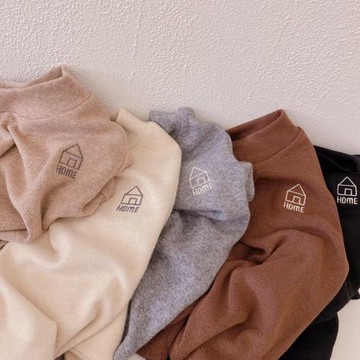 兒童秋冬2025新款男女童半高領保暖內搭上衣長袖T恤棉羊絨打底衫