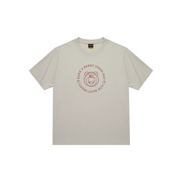 CACO-MIT 熊抱哥單色線稿印花短T-男【J1DI522】