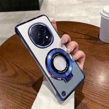 OPPOA5Pro手機殼高級感無邊框保護套適用OPPOA5Pro高端新款簡約時尚個性透明硬殼創意磁吸支架超薄奢華保護套