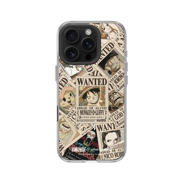 iPhone 16 Pro Clear Case（相機按鈕） 透明 - 航海王 One Piece - 懸賞金系列-草帽海賊團