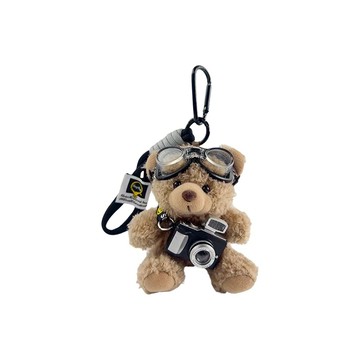 代購 飛行員小熊 小相機 絨毛吊飾 飾品可拆 多款 /預購