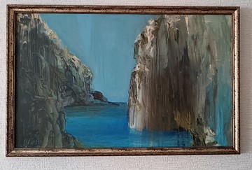 時間守護者，組織油畫，50x80 厘米，2018 年，維多利亞·瓦魯克原作，無框