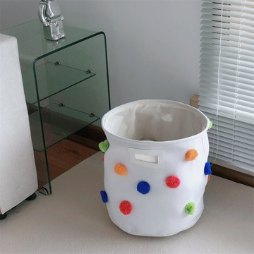 楓林宜居 北歐家用落地折疊臟衣籃晾衣籃衣柜衣帽間兒童玩具雜物收納筐棉線