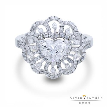 亞帝芬奇閃耀愛慕GIA1克拉鑽戒