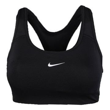 (WMNS) Nike Swoosh Medium-Support 1-Piece Pad Sports Bra 'Black'