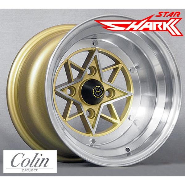 COLIN PROJECT] 旧車ホイール 1本 STAR SHARK (スターシャーク) 復刻版 GOLD 14×8.0J 4H PCD114.3  -13 | LINEブランドカタログ