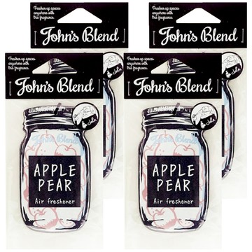 John's Blend 香氛片 蘋果梨子香 清新空氣 持久香氛 車用/居家香氛  蘋果梨  4片