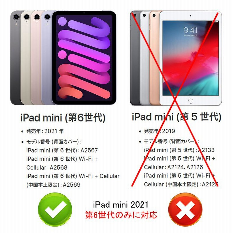 iPad mini 第6世代 8.3インチ 2021 ケース型キーボード 分離式 全7色