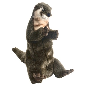 HANSA TOY 水獺手偶 絨毛填充玩具 聚酯棉花材質  1個