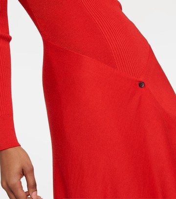 Alaïa Cashmere and silk midi dress