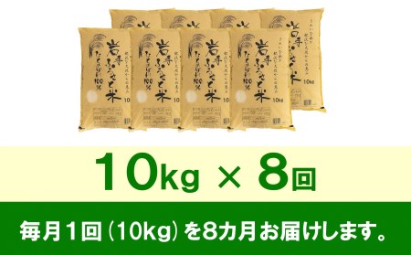 3人に1人がリピーター!☆全8回定期便☆ 岩手ふるさと米 10kg×8ヶ月 令和5年産 新米 一等米ひとめぼれ 東北有数のお米の産地 岩手県奥州市産[U0155]