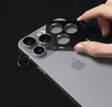 【RHINOSHIELD 犀牛盾】 iPhone 15 Pro/PM鏡頭保護貼-銀