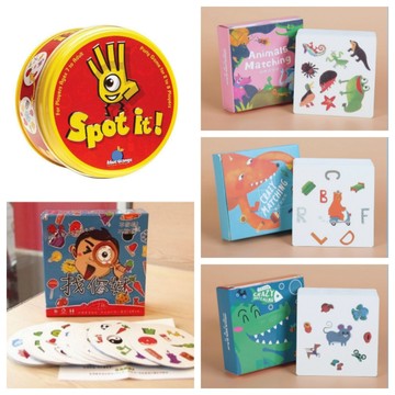 【小土豆】現貨 免運 獨具慧眼 spot it game桌遊卡牌 連連看卡牌 桌遊實體版歡樂遊戲 找你妹 親子互動紙牌遊