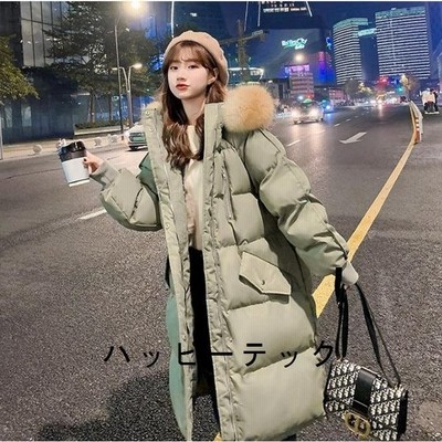 ダウンコート レディース ダウン綿コート ロング丈 ダウンジャケット 大きいサイズ 中綿コート 代 秋 通販 Lineポイント最大get Lineショッピング
