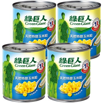 Green Giant 綠巨人 天然特甜玉米粒  198g  4罐