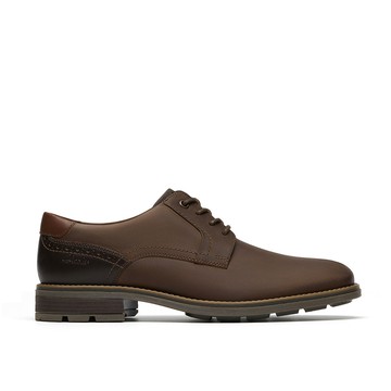 Clarks 都會紳士- Emmet Plain男款拼接感設計正裝休閒鞋 (油蠟色) CLM84818C