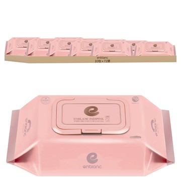enblanc Safe 粉色款嬰幼兒濕紙巾  72張  10包