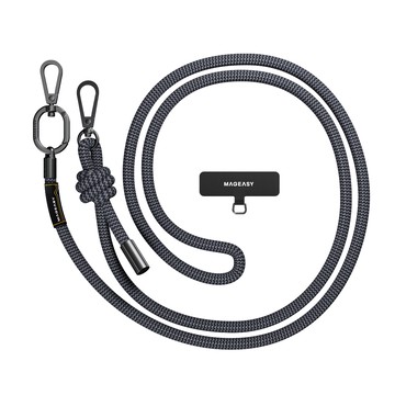 MAGEASY Strap 掛繩掛繩片組 iOS Android 手機殼相容 8.3mm  韌性藍  1組