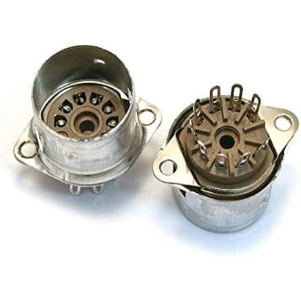 Fender Pure Vintage 9-Pin Amplifier Tube Sockets (2)