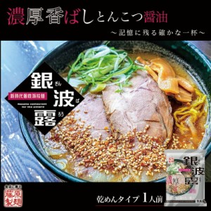 銀波露 とんこつ醤油藤原製麺 札幌 豚骨 醤油 ラーメン 有名店 北海道 お土産 ギフト プレゼント お取り寄せ 送料