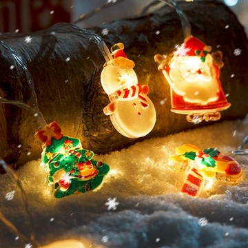 3D立體聖誕裝飾串燈 3米__暖白光 USB款-暖白