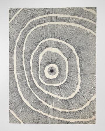 Burst Hand-Tufted Rug, 9' x 12'