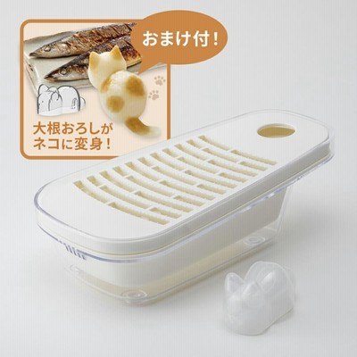 【数量限定】おろし専科(大根おろし器) おろし用ネコ型付き 大根おろし おろし金 おろし専科 おろし器 おろし用 大根 おろし ネコ型 付き 貝印