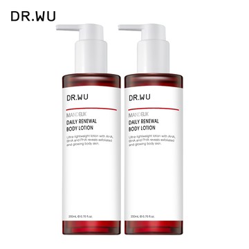 DR.WU 杏仁酸亮白煥膚身體乳200ML(2入組)