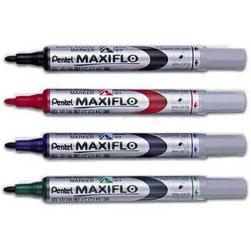 【文具通】Pentel ぺんてる 飛龍 MWL5S 細字 後壓式 白板筆 藍 A1210077【APP滿額下單10%點數(單一帳號最高1000點)】9/30止