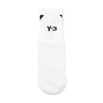 Adidas Y-3 - White Cotton Logo Socks