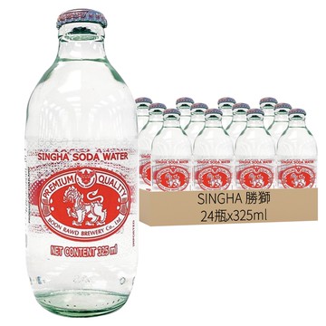 SINGHA 勝獅 蘇打氣泡水  325ml*24瓶