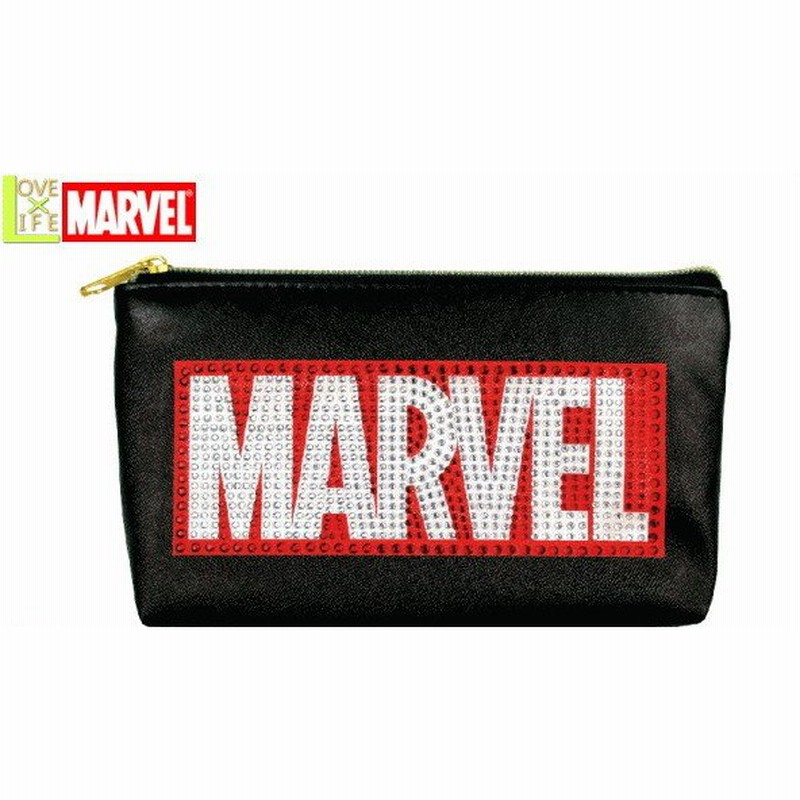 Dz マーベルキャラクター ジュエリーペンポーチ ロゴレッド ペンケース Marvel アメコミ ヒーローズ ポーチ アニメ 通販 Lineポイント最大get Lineショッピング