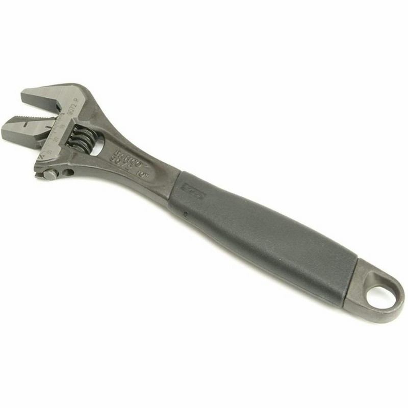 期間限定特別価格 BAHCO バーコ Adjustable Wrench with Thermoplastic Handle and Pipe  Grip パイプレンチ