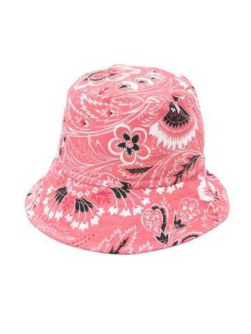 ETRO KIDS - paisley-print cotton bucket hat - kids - Polyester/Acrylic/Cotton/Cotton - II - Pink