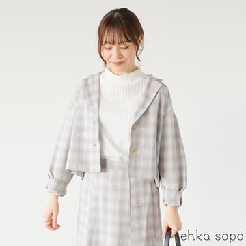 Samansa Mos2  經典格紋圖案襯衫外套