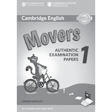 <麗文校園購>YLE劍橋兒童英檢官方全真考題1 答案本（A1 Movers） 9781316635940⭐自學者建議將考題本、CD、答案本各自加入購物車，方能獲得完整教材⭐