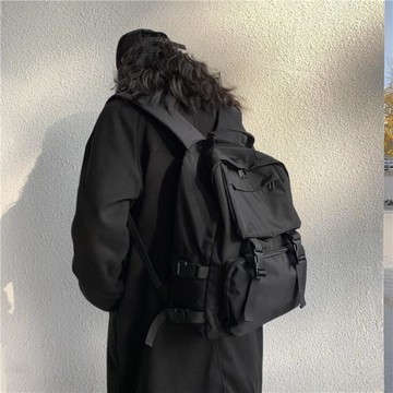 ins書包女大學生高顏值校園簡約背包日系雙肩包男韓版原宿ulzzang