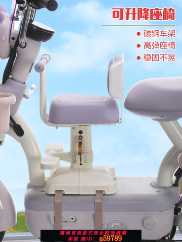 【全網低價 可打統編】電動車兒童座椅前置電摩踏板電瓶車寶寶小孩安全座椅可升降可調節