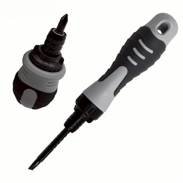 [台灣現貨➕當日出貨]棘輪兩用螺絲刀高硬度強磁十字壹字迷妳改錐伸縮省力多功能雙頭起