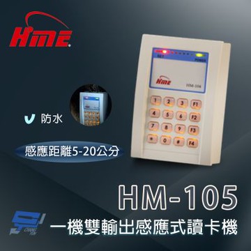 昌運監視器 環名 HM-105 一機雙輸出感應式讀卡機