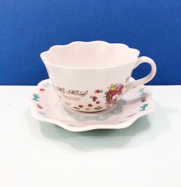 【震撼精品百貨】My Melody_美樂蒂~美樂蒂40周年咖啡杯盤組-藍色#01000