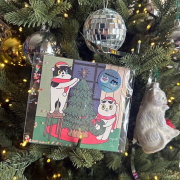 立樹節迷你黑膠聖誕卡