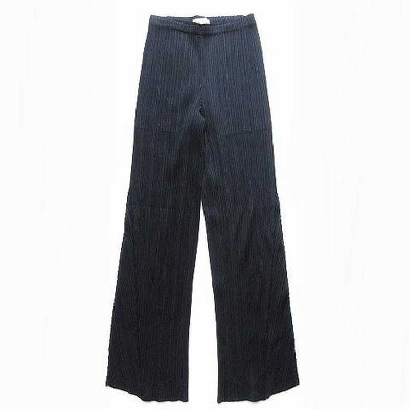 プリーツプリーズ PLEATS PLEASE 極美品 07SS 斜めプリーツ パンツ 