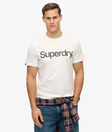 Superdry Men's Core Logo T-shirt White Size: M