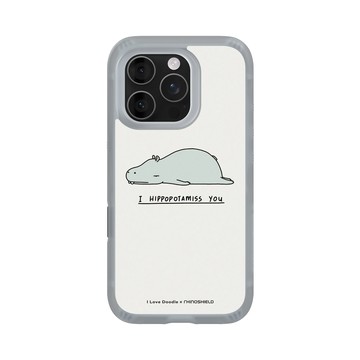 iPhone 16 Pro AirX 流變灰 - ilovedoodle (Lim Heng Swee) - I Hippopotamiss You 河馬