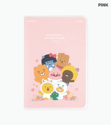 [kakao friends] 每月行事曆 (粉紅色)