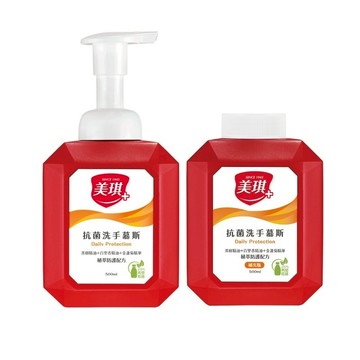 【蝦皮直營】美琪 抗菌洗手慕斯 500ml 正裝 補充瓶