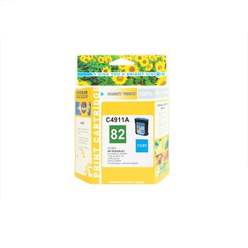 向日葵 for HP 3彩任選 C4911A/C4912A/C4913A (NO.82) 環保墨水匣 適用機型 Designjet 510 / 500 / 800