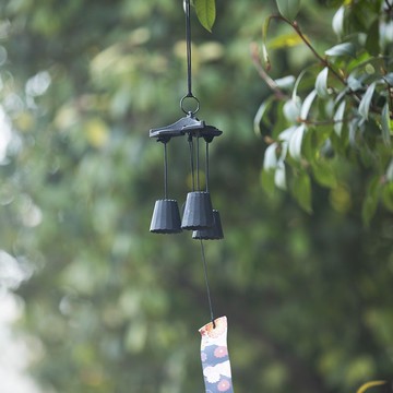 免運 開立發票 居家裝飾 擺件 三重奏高中低音日式巖鑄鐵戶外風鈴景區和古風裝飾庭院門掛件露營